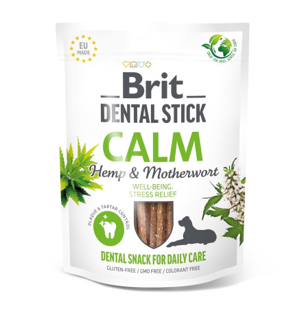 Brit Dog Dental Stick Calm Ласощі із заспокійливою дією для собак 251 г